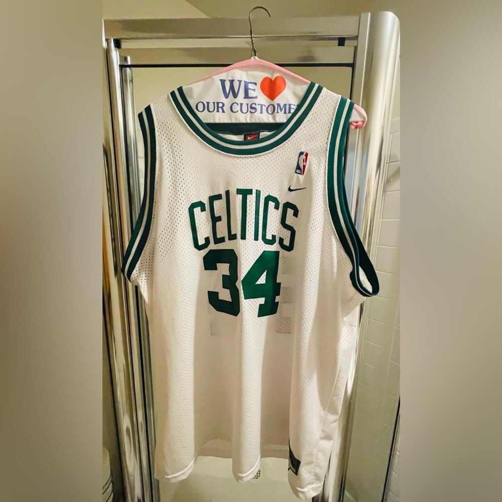 Celtics Paul Pierce Jersey - green white - Nike Vintage NBA Jersey - 2XL - Y2K